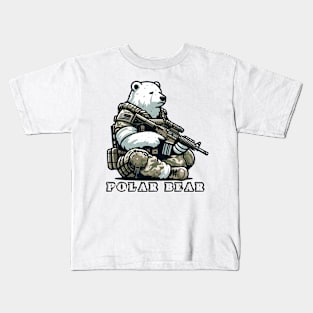 Tactical Polar Bear Kids T-Shirt